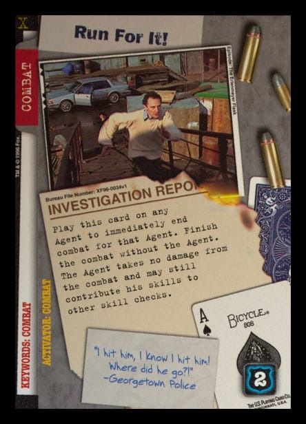 X-Files CCG | Run For It! XF96-0034v1  | The Nerd Merchant