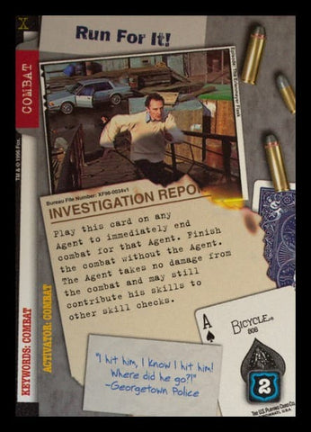 X-Files CCG | Run For It! XF96-0034v1  | The Nerd Merchant