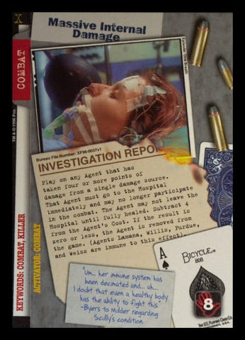X-Files CCG | Massive Internal Damage XF96-0037v1  | The Nerd Merchant