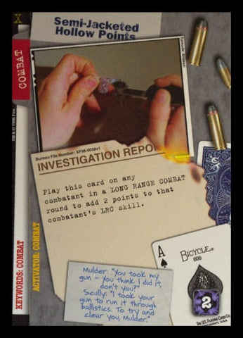 X-Files CCG | Semi-Jacketed Hollow Points XF96-0038v1  | The Nerd Merchant