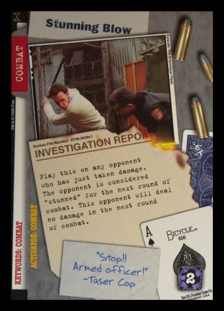 X-Files CCG | Stunning Blow XF96-0039v1  | The Nerd Merchant