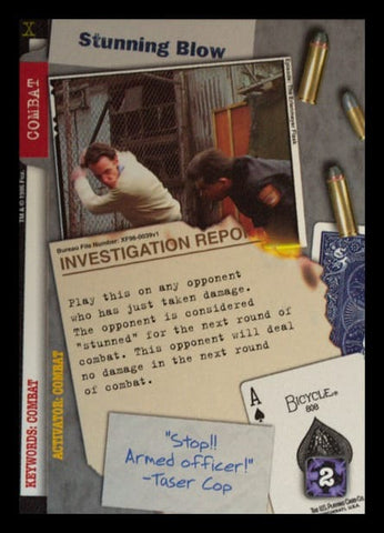 X-Files CCG | Stunning Blow XF96-0039v1  | The Nerd Merchant