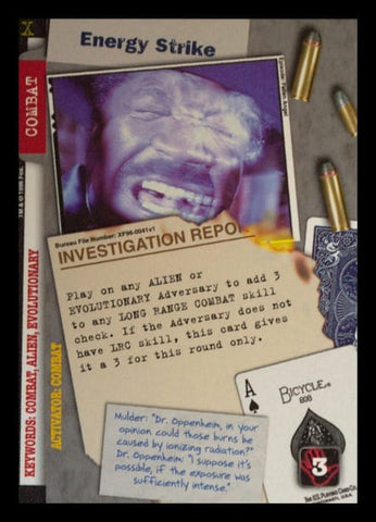 X-Files CCG | Energy Strike XF96-0041v1  | The Nerd Merchant