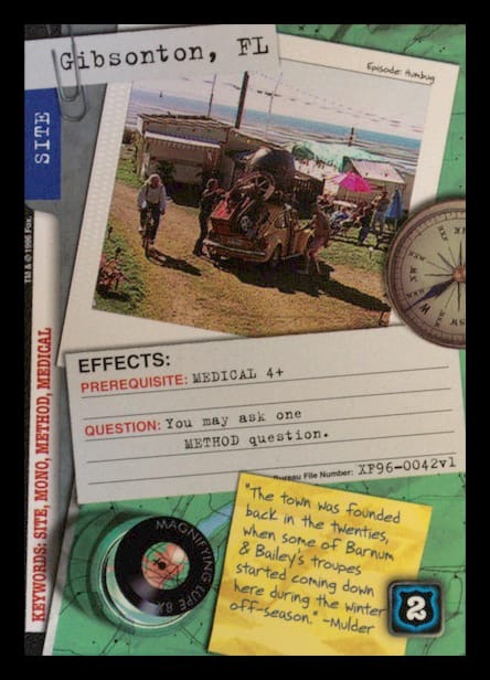 X-Files CCG | Gibsonton, FL XF96-0042v1  | The Nerd Merchant