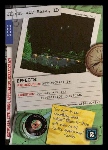 X-Files CCG | Ellens Air Base, ID XF96-0045v1  | The Nerd Merchant
