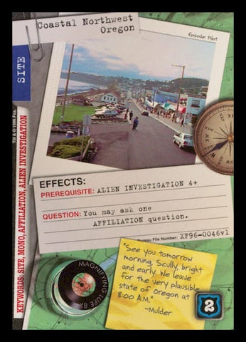 X-Files CCG | Coastal Northwest Oregon XF96-0046v1  | The Nerd Merchant