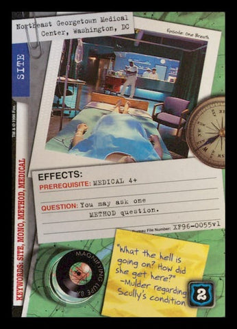 X-Files CCG | Northeast Georgetown Medical Center, Washington DC XF96-0055v1  | The Nerd Merchant