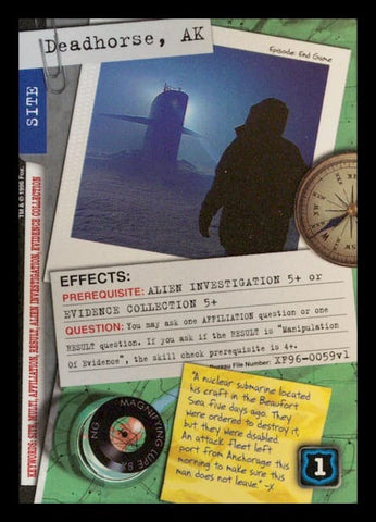 X-Files CCG | Deadhorse, AK XF96-0059v1  | The Nerd Merchant