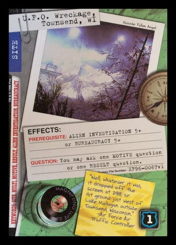 X-Files CCG | U.F.O. Wreckage, Townsend, WI XF96-0067v1  | The Nerd Merchant