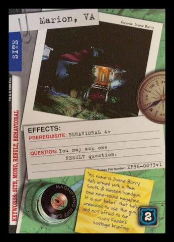 X-Files CCG | Marion, VA XF96-0073v1  | The Nerd Merchant