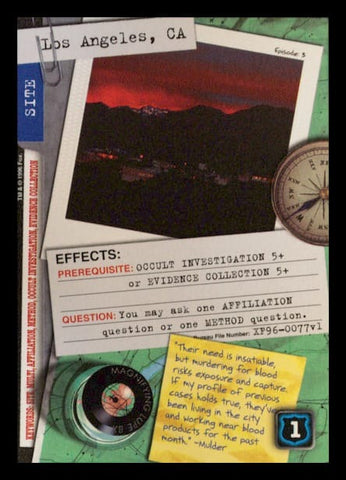 X-Files CCG | Los Angeles, CA XF96-0077v1  | The Nerd Merchant