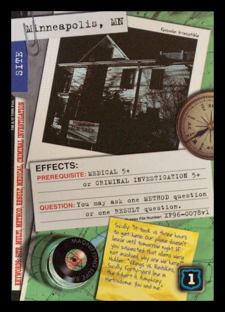 X-Files CCG | Minneapolis, MN XF96-0078v1  | The Nerd Merchant