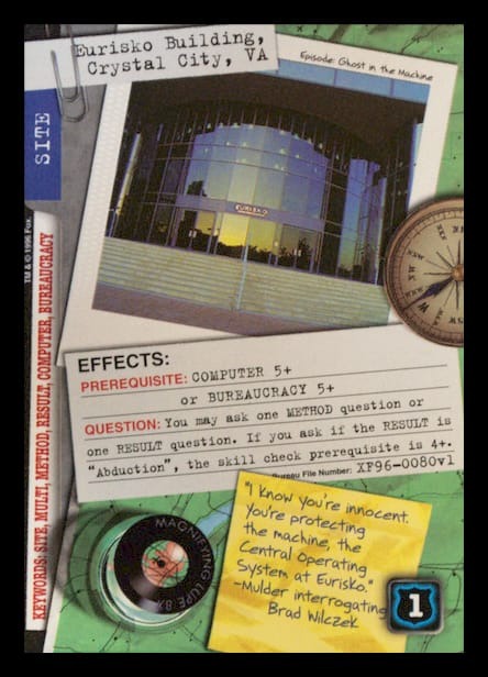 X-Files CCG | Eurisko Building, Crystal City, VA XF96-0080v1  | The Nerd Merchant