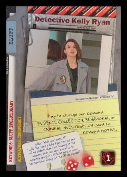 X-Files CCG | Detective Kelly Ryan XF96-0087v1  | The Nerd Merchant
