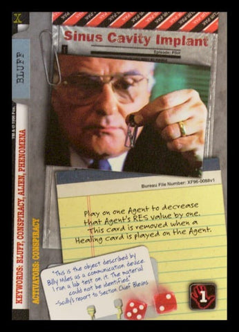 X-Files CCG | Sinus Cavity Implant XF96-0088v1  | The Nerd Merchant