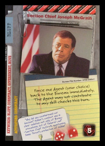 X-Files CCG | Section Chief Joseph McGrath XF96-0090v1  | The Nerd Merchant