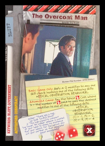 X-Files CCG | The Overcoat Man XF96-0094v1  | The Nerd Merchant