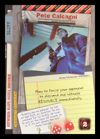 X-Files CCG | Pete Calcagni XF96-0096v1  | The Nerd Merchant