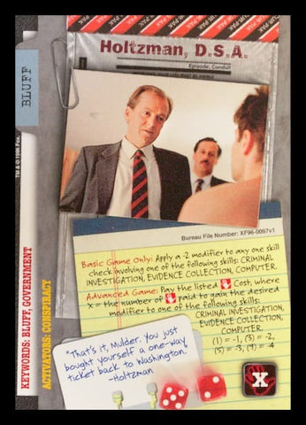 X-Files CCG | Holtzman, D.S.A. XF96-0097v1  | The Nerd Merchant