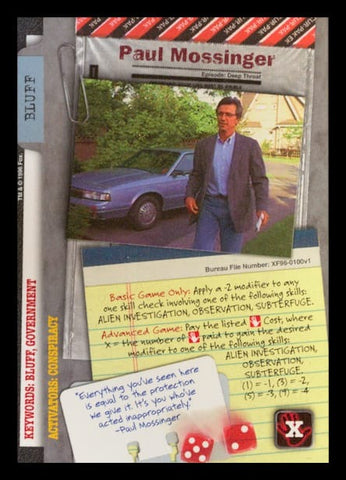 X-Files CCG | Paul Mossinger XF96-0100v1  | The Nerd Merchant