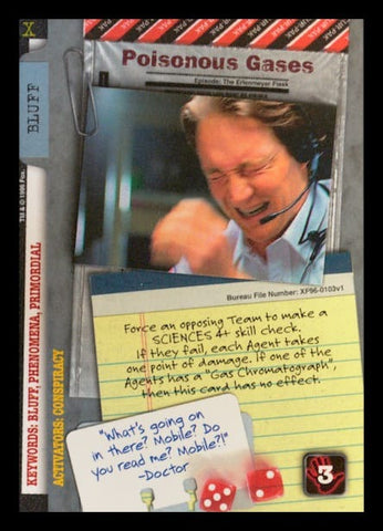 X-Files CCG | Poisonous Gases XF96-0103v1  | The Nerd Merchant