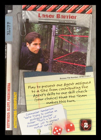 X-Files CCG | Laser Barrier XF96-0104v1  | The Nerd Merchant
