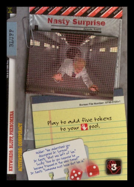 X-Files CCG | Nasty Surprise XF96-0105v1  | The Nerd Merchant