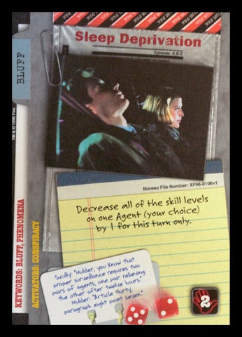 X-Files CCG | Sleep Deprivation XF96-0106v1  | The Nerd Merchant