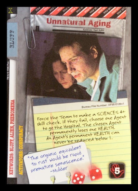 X-Files CCG | Unnatural Aging XF96-0109v1  | The Nerd Merchant