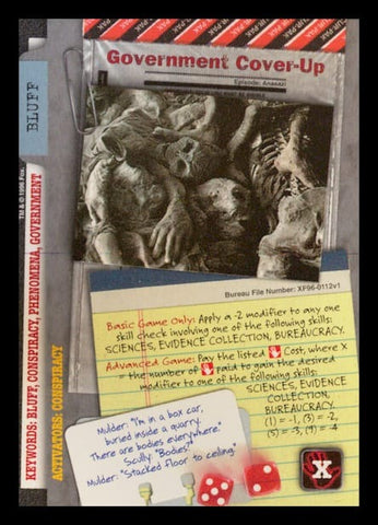 X-Files CCG | Government Cover-Up XF96-0112v1  | The Nerd Merchant