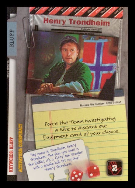 X-Files CCG | Henry Trondheim XF96-0114v1  | The Nerd Merchant