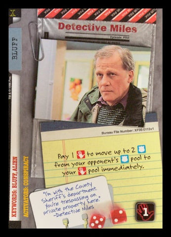X-Files CCG | Detective Miles XF96-0115v1  | The Nerd Merchant