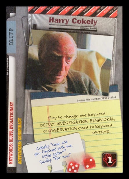 X-Files CCG | Harry Cokely XF96-0117v1  | The Nerd Merchant