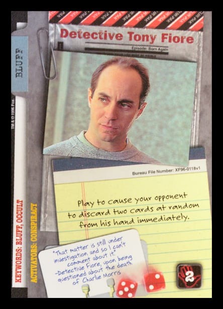 X-Files CCG | Detective Tony Fiore XF96-0118v1  | The Nerd Merchant