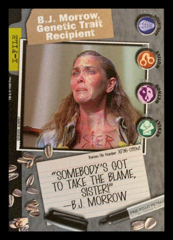 X-Files CCG | B.J. Morrow, Genetic Trait Recipient XF96-0119v1  | The Nerd Merchant