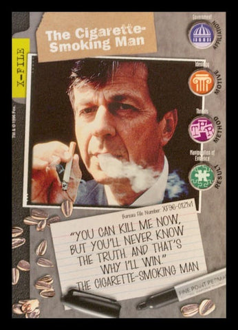 X-Files CCG | The Cigarette-Smoking Man XF96-0121v1  | The Nerd Merchant