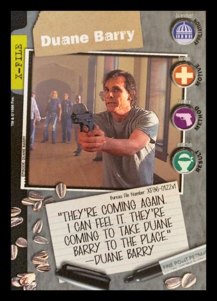 X-Files CCG | Duane Barry XF96-0122v1  | The Nerd Merchant