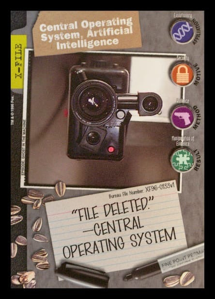 X-Files CCG | Central Operating System, Artificial Intelligence XF96-0133v1  | The Nerd Merchant