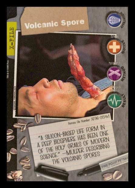 X-Files CCG | Volcanic Spore XF96-0134v1  | The Nerd Merchant