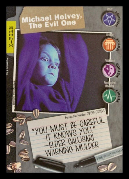 X-Files CCG | Michael Holvey, The Evil One XF96-0135v1  | The Nerd Merchant