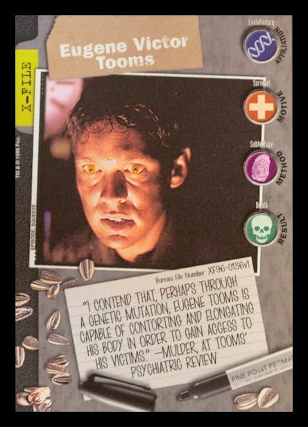 X-Files CCG | Eugene Victor Tooms XF96-0136v1  | The Nerd Merchant