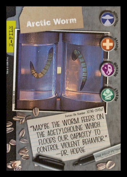 X-Files CCG | Arctic Worm XF96-0141v1  | The Nerd Merchant