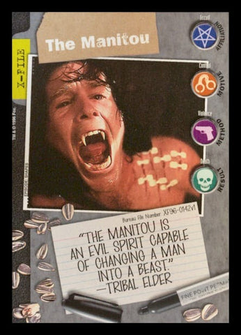 X-Files CCG | The Manitou XF96-0142v1  | The Nerd Merchant