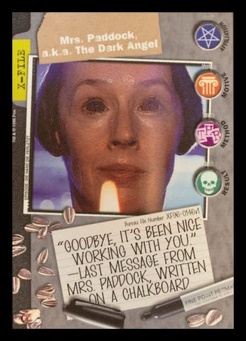 X-Files CCG | Mrs. Paddock, a.k.a. The Dark Angel XF96-0146v1  | The Nerd Merchant