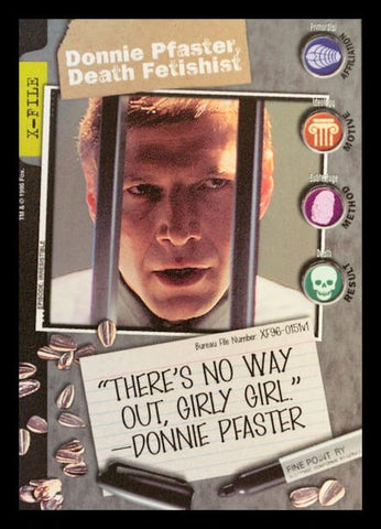 X-Files CCG | Donnie Pfaster, Death Fetishist XF96-0151v1  | The Nerd Merchant