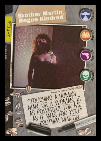 X-Files CCG | Brother Martin, Rogue Kindred XF96-0152v1  | The Nerd Merchant