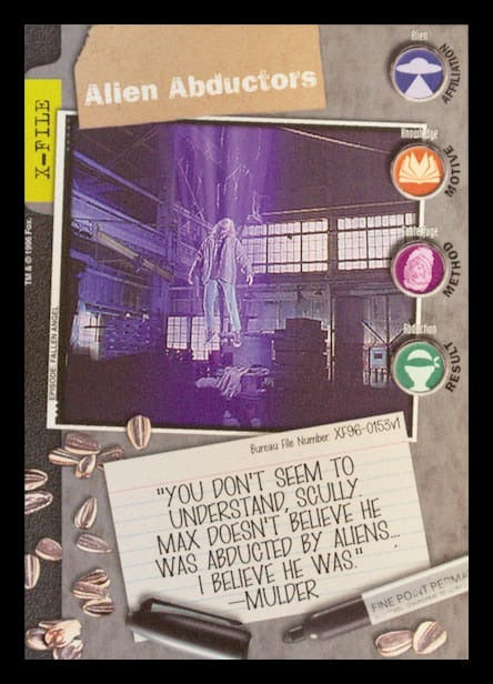 X-Files CCG | Alien Abductors XF96-0153v1  | The Nerd Merchant