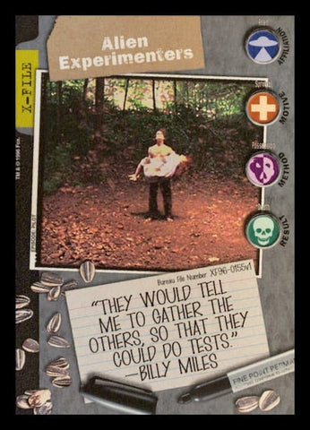 X-Files CCG | Alien Experimenters XF96-0155v1  | The Nerd Merchant