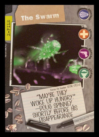X-Files CCG | The Swarm XF96-0157v1  | The Nerd Merchant