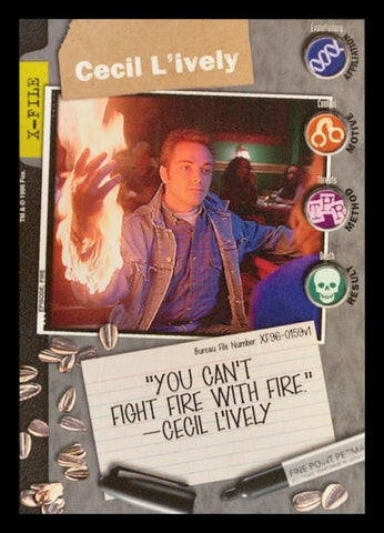 X-Files CCG | Cecil L€™ively XF96-0159v1  | The Nerd Merchant